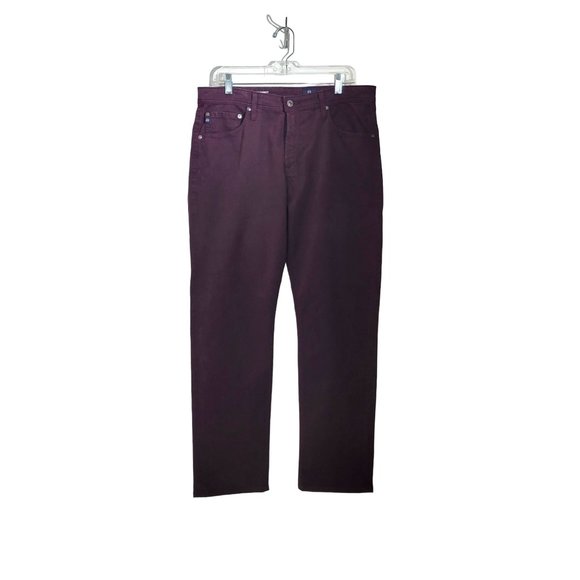 AG Adriano Goldschmied Plum Brushed Denim Jeans The Everett - Picture 5 of 7